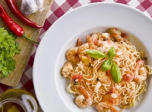 Capellini alla marinara Capellini alla marinara